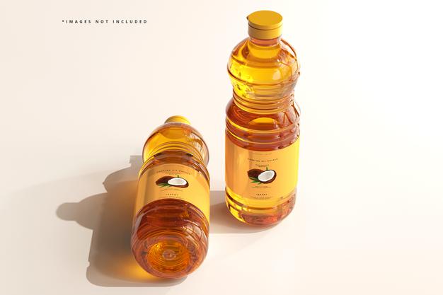 Cooking Oil Bottle Mockup Psd