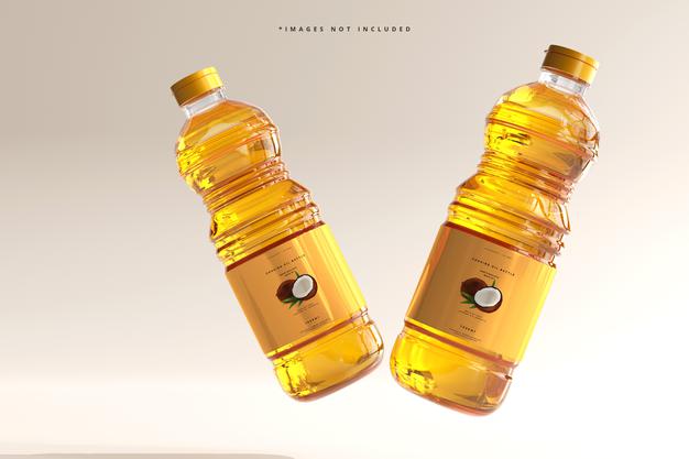 Cooking Oil Bottle Mockup Psd