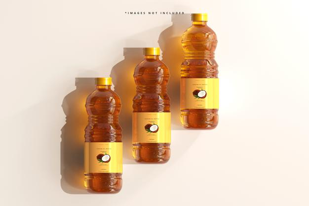 Cooking Oil Bottle Mockup Psd