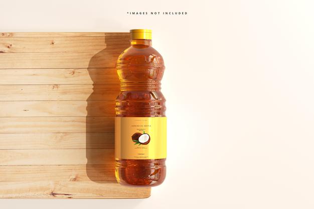 Cooking Oil Bottle Mockup Psd