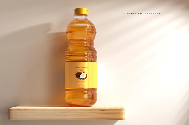 Cooking Oil Bottle Mockup Psd