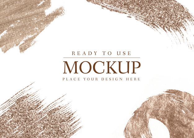 Copper Brush Stroke Background Collection Psd