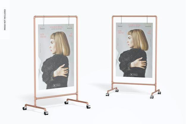 Poster Easel Stand Mockup