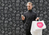 Copy-Space Man At Shopping On Promotional Campaign Psd