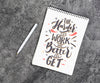 Copy-Space Notebook With Inspirational Message Psd