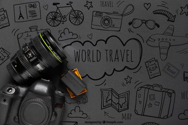 Copy-Space Professional Camera Psd