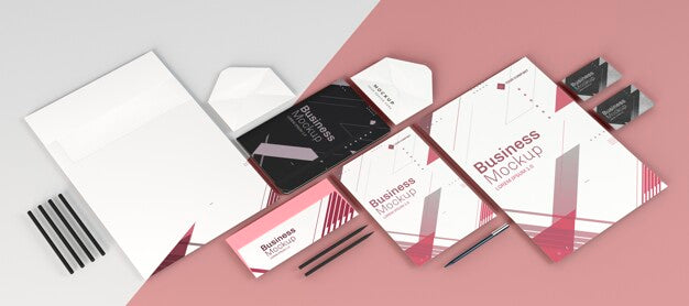Copy Space Various Stationery Office Items Psd