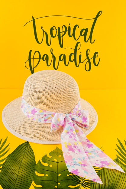 Copyspace Mockup For Summer Concepts Psd