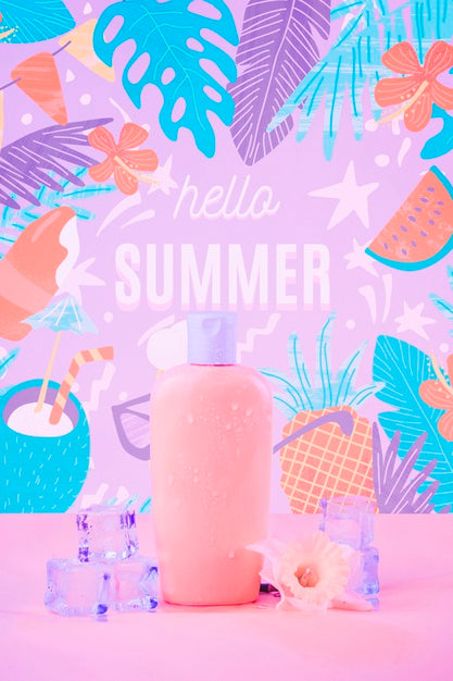 Copyspace Mockup For Summer Concepts Psd