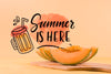 Copyspace Mockup For Summer Concepts Psd