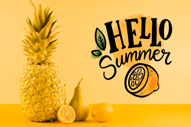 Copyspace Mockup For Summer Concepts Psd