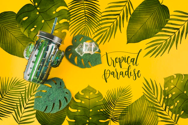 Copyspace Mockup For Summer Concepts Psd