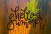 Copyspace Mockup On Wall For Summer Lettering Psd