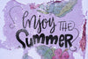 Copyspace Mockup On Wall For Summer Lettering Psd