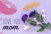 Copyspace Mockup With Flat Lay Mothers Day Composition Psd