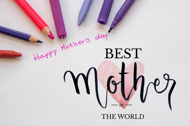 Copyspace Mockup With Flat Lay Mothers Day Composition Psd