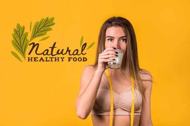 Copyspace Mockup With Healthy Food Concept Psd