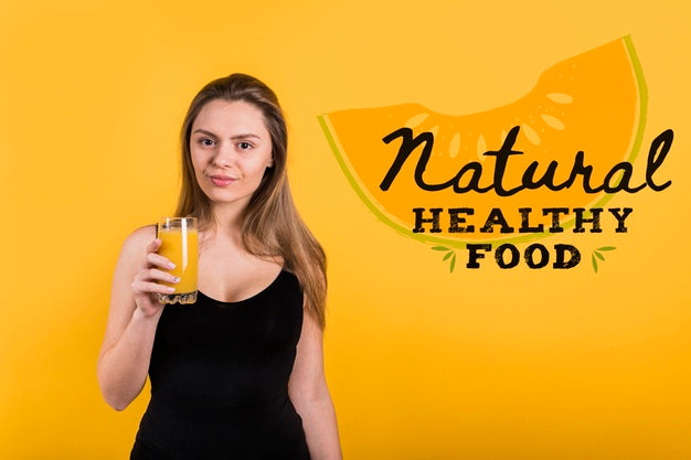 Copyspace Mockup With Healthy Food Concept Psd