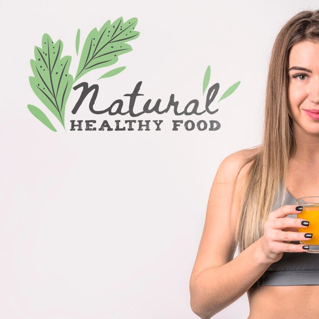 Copyspace Mockup With Healthy Food Concept Psd