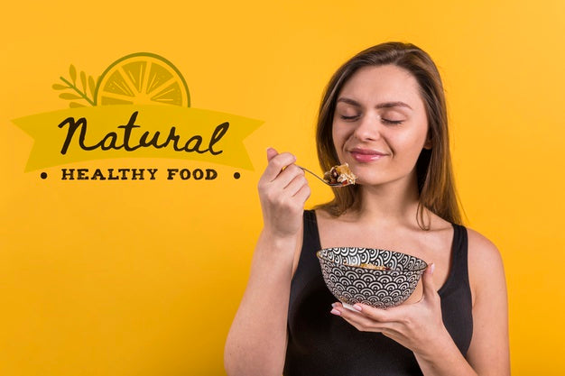 Copyspace Mockup With Healthy Food Concept Psd