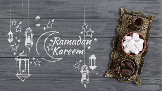Copyspace Mockup With Ramadan Concept Psd