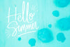 Copyspace Mockup With Summer Concept Psd