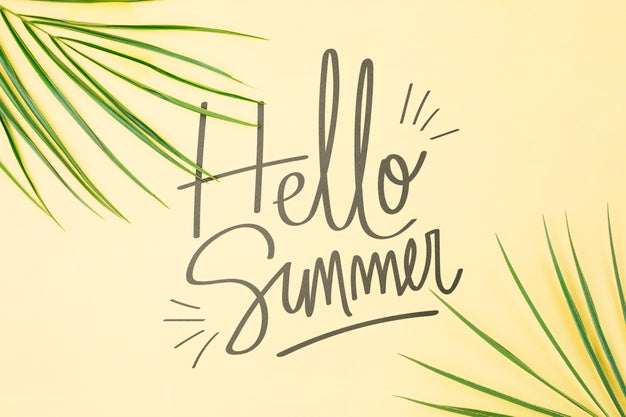 Copyspace Mockup With Summer Concept Psd