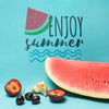 Copyspace Mockup With Watermelon And Fruits Psd