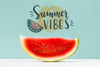 Copyspace Mockup With Watermelon Psd