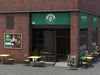 Corner Business Mock-Up For Coffee Shops Psd