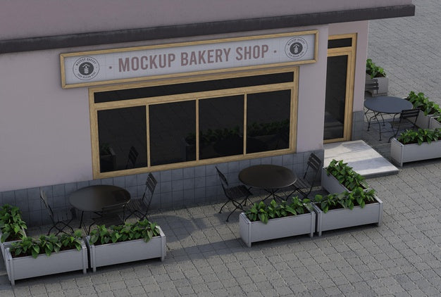 Corner Mock-Up Composition For Shop Outdoors Psd