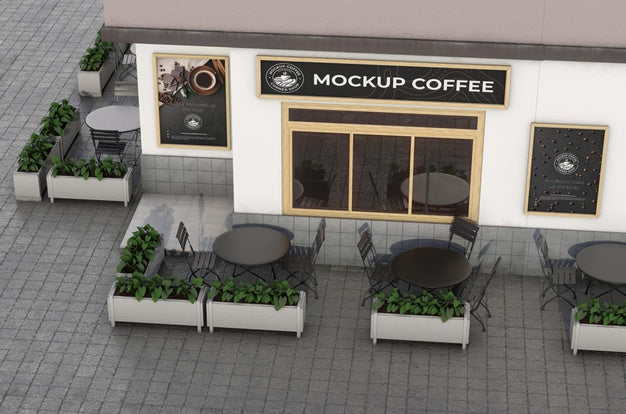Corner Mock-Up For Shop Outdoors Psd