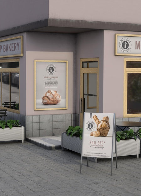 Corner Mock-Up For Shop Outdoors Psd