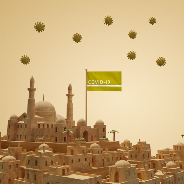 Coronavirus City Building Psd