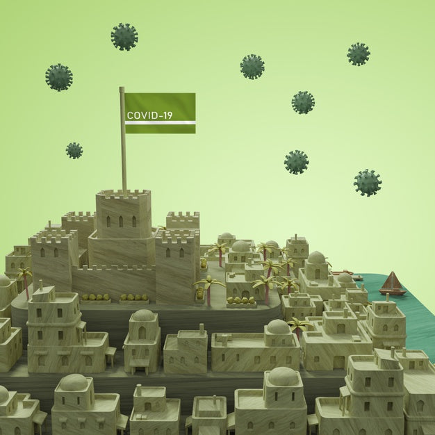Coronavirus City Model Psd