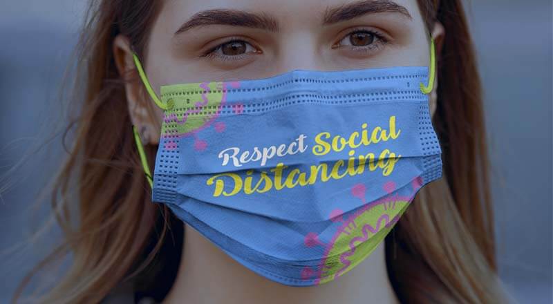 Coronavirus Surgical / Medical Face Mask Mockup Psd