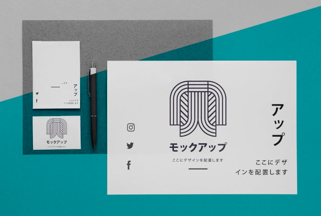 Corporate Asian Business Documents Mock-Up Psd