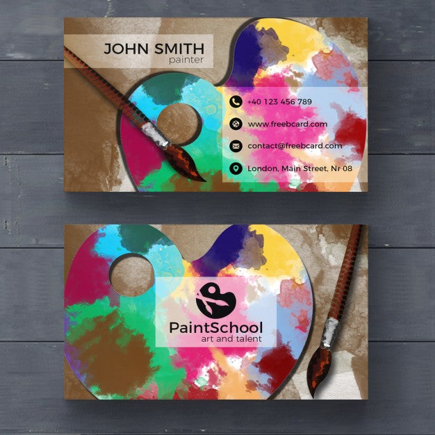 Corporate Card For Fine Arts Psd