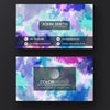 Corporate Card With Watercolor Psd