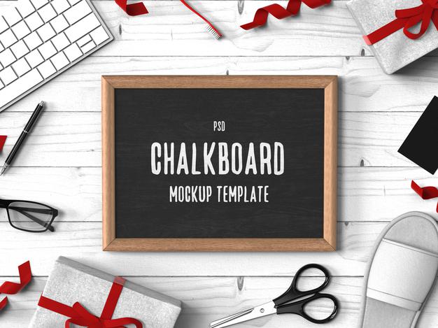 Corporate Chalkboard Mockup Psd
