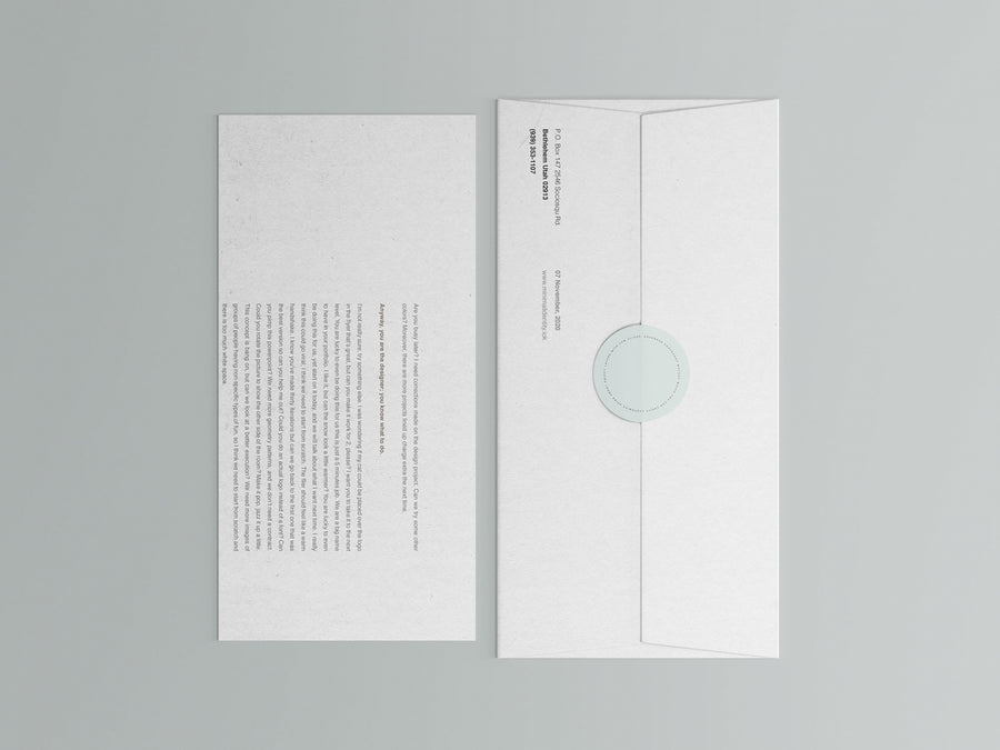 Corporate Envelope And Letter Mockup