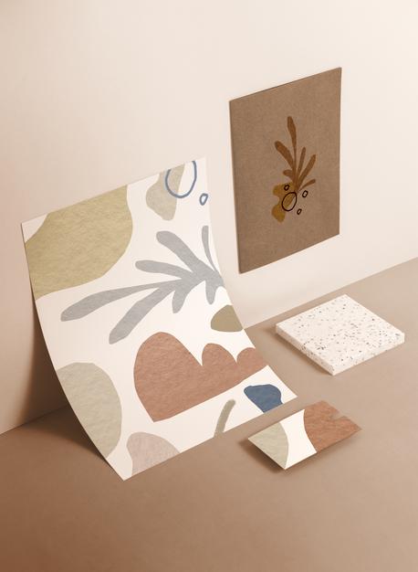 Corporate Identity Mockup With Earth Tones Psd