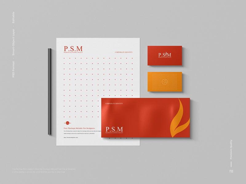 Corporate Identity Premium Stationery Mockup
