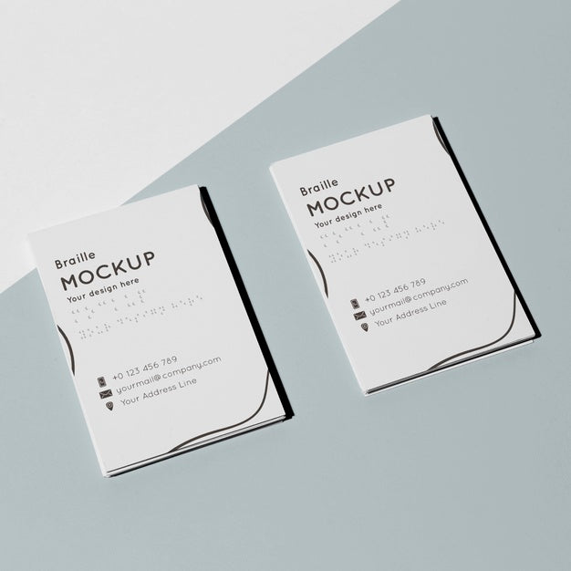 Corporate Identity With Braille Writing Psd