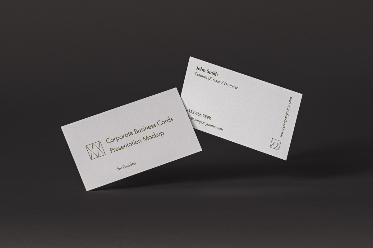 Corporate Psd Business Card Mockup