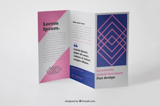 Corporate Trifold Brochure Mockup Psd