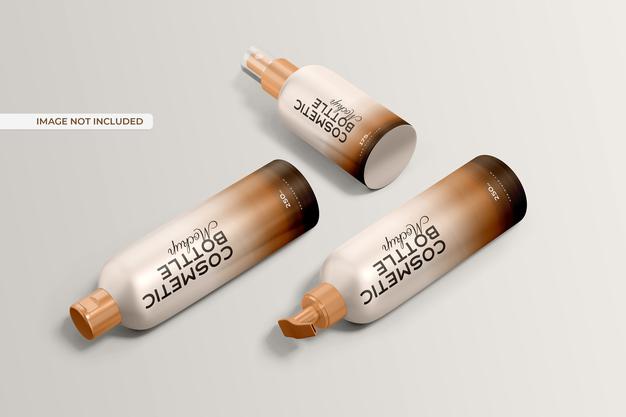 Cosmetic Bottle Mockup Psd