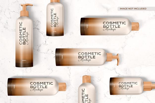 Cosmetic Bottle Mockup Psd