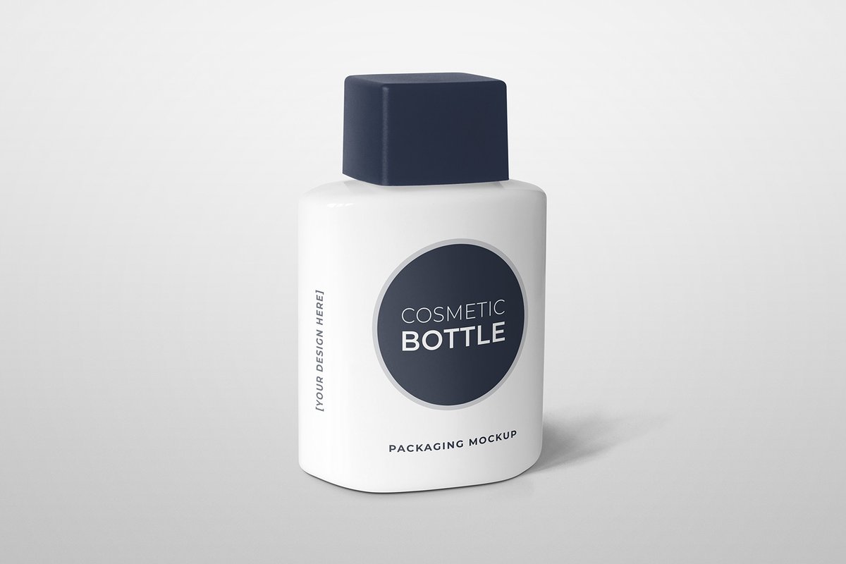 Cosmetic Bottle Packaging Mockup