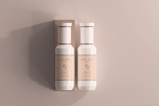 Cosmetic Bottles Mockup Psd